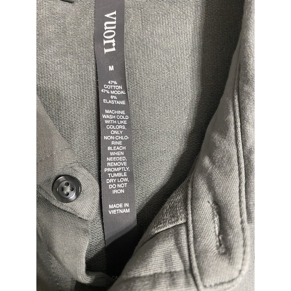 Vuori Boulevard Shirt Jacket Mens M Medium Grey Button Up French Terry Shacket - Picture 3 of 7